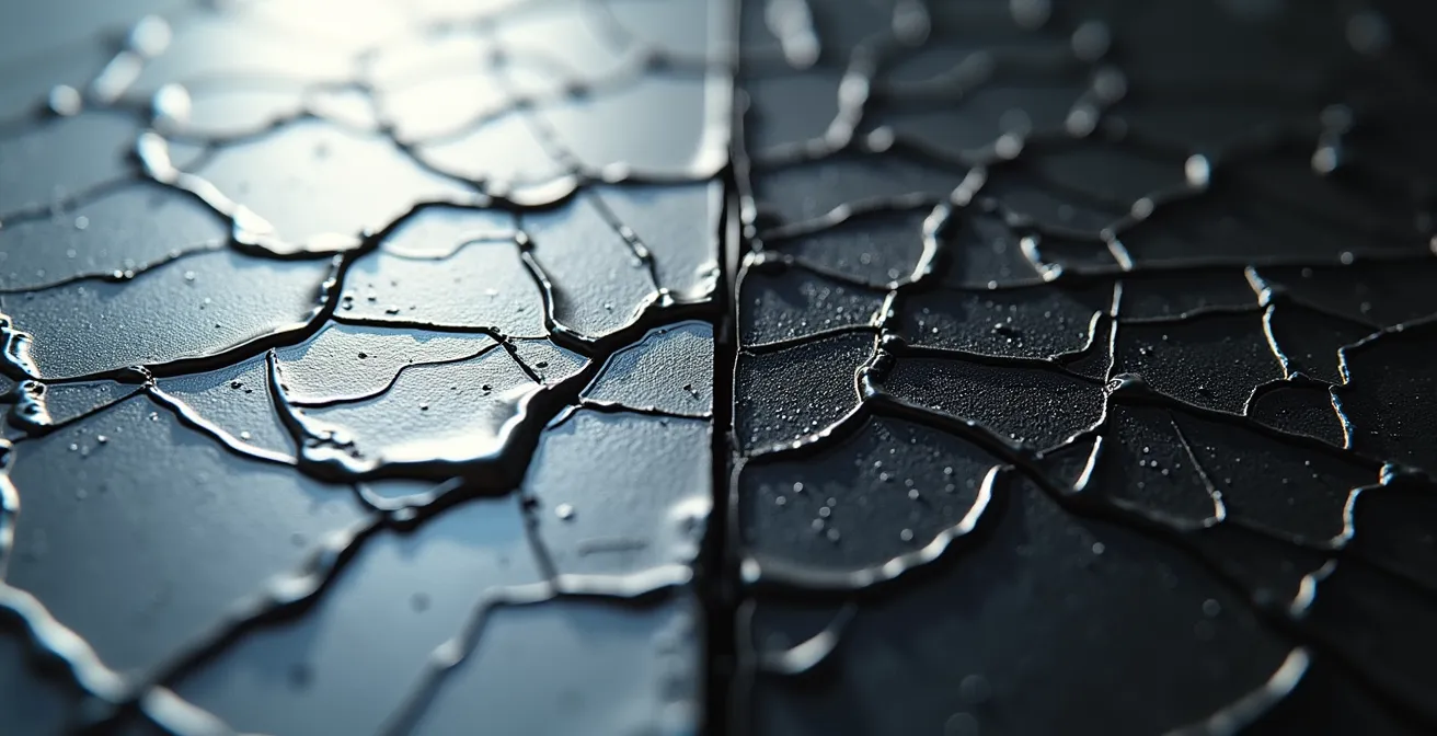 Verformter Alukoffer und gesplitterter Kunststoffkoffer nach Motorradunfall