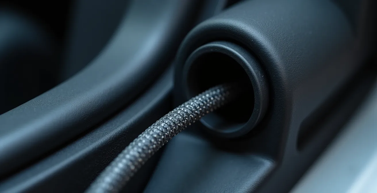 Professionelle Kabelverlegung einer Dashcam durch die Heckklappe