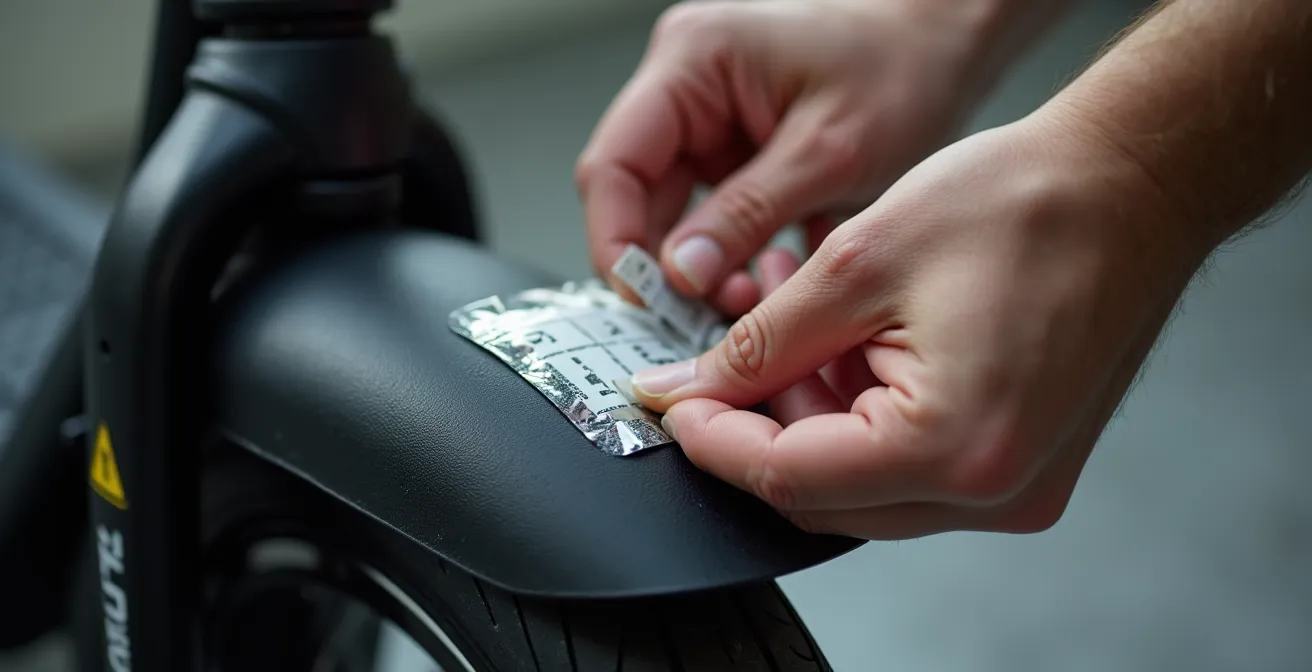 E-Scooter Kennzeichen mit Diebstahlschutz anbringen